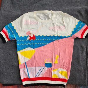 Kina and Tam beach scene top - SMALL